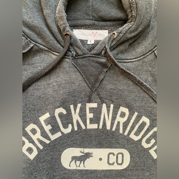 Breckenridge 🏂 CO ⛷️ gray or grey hoodie, large Great gift idea - Picture 3 of 4